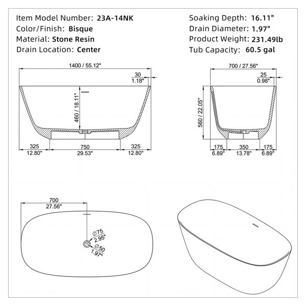 Dimensions du produit
