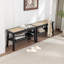 Banc de rangement en bois massif Charla-2068379918