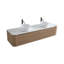 Meuble-lavabo double 72 po avec lavabos blancs et porte-serviettes 72 po-133405562-133405563
