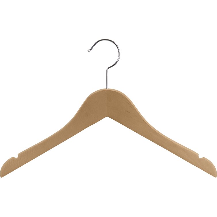 Natural Wood Hangers with notches, Hanger for your Wedding Dress