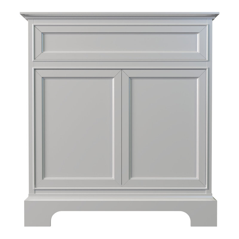 Shelby 30'' Single Bathroom Vanity Base Only, White