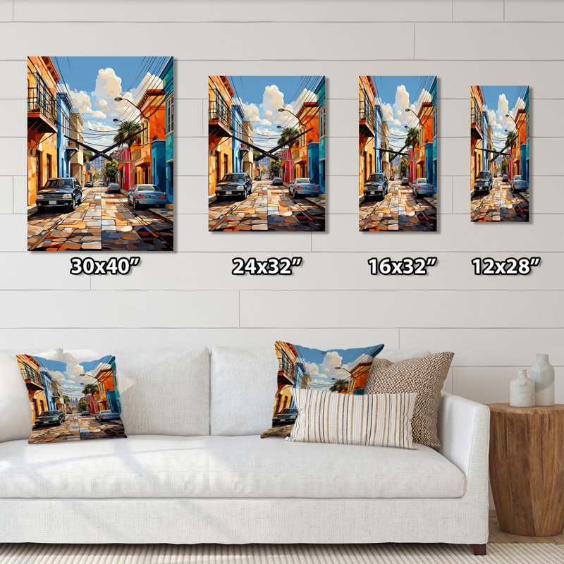 City Charleston Popart I - Très grandes horloges murales Cityscapes, H 32 po x l 16 po x P 1 po