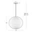 Ringo Single Light Steel Dimmable Pendant-303965380