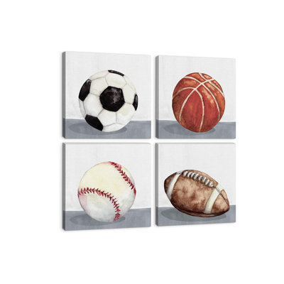 4 Piece Wrapped Canvas Wall Art