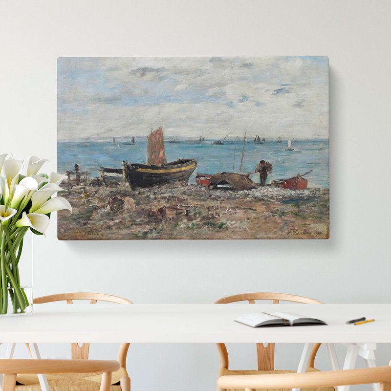 St. Adresse by Eugene Boudin - Wrapped Canvas Painting, 35cm H x 50cm W x 3cm D