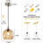Light Brown Glass Chandelier-1914635869