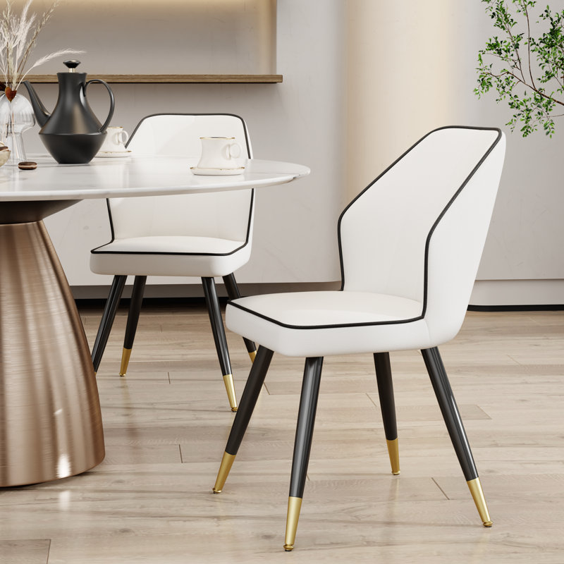 Ikramuddin 17.3'' H Upholstered Dining Chair, White