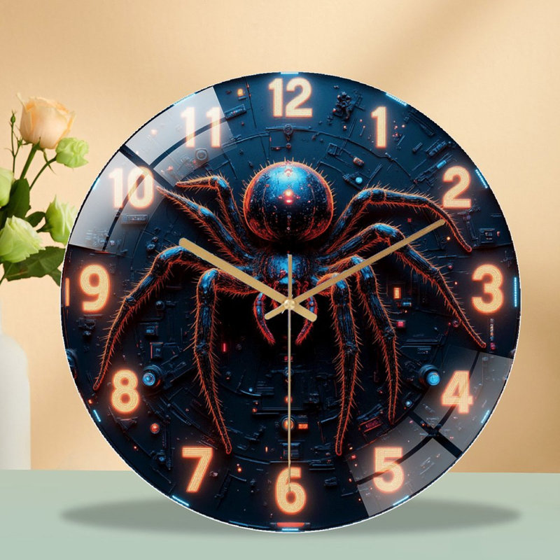 Horloge murale Spider