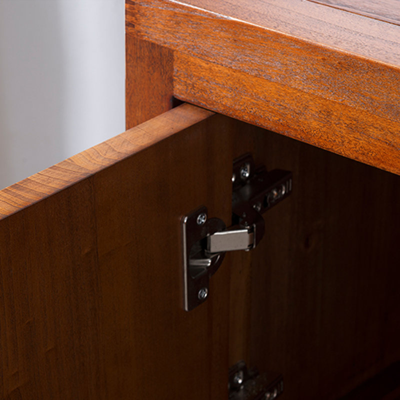 Solid Ash Wood Console Cabinet