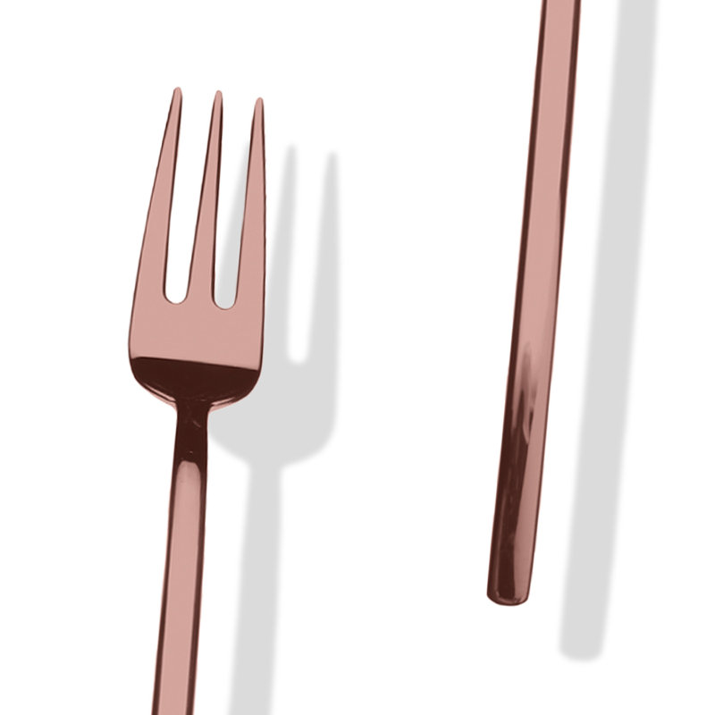 Ensemble de service 3 pièces (cuillère fourchette et louche), L 9,7 po x l 3,7 po, Bronze