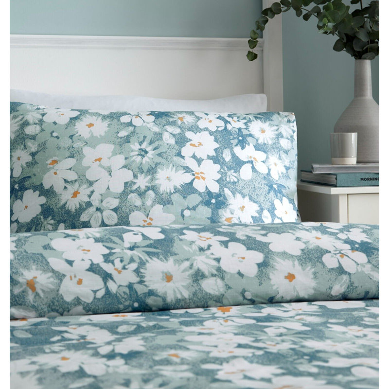 Floral Burst Easycare Polycotton Duvet Set, Kingsize