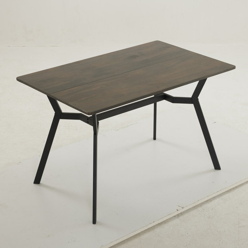 Krithin 47.24 " Rectangular with Stainless Steel Base Dining Table