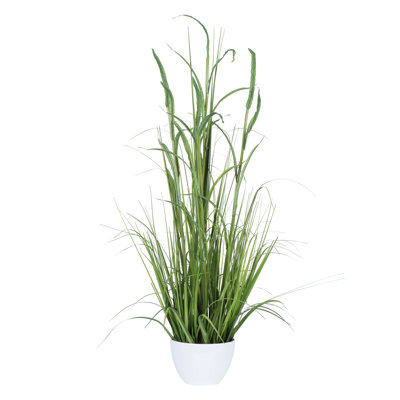 Potted Artificial Bamboo and Grass