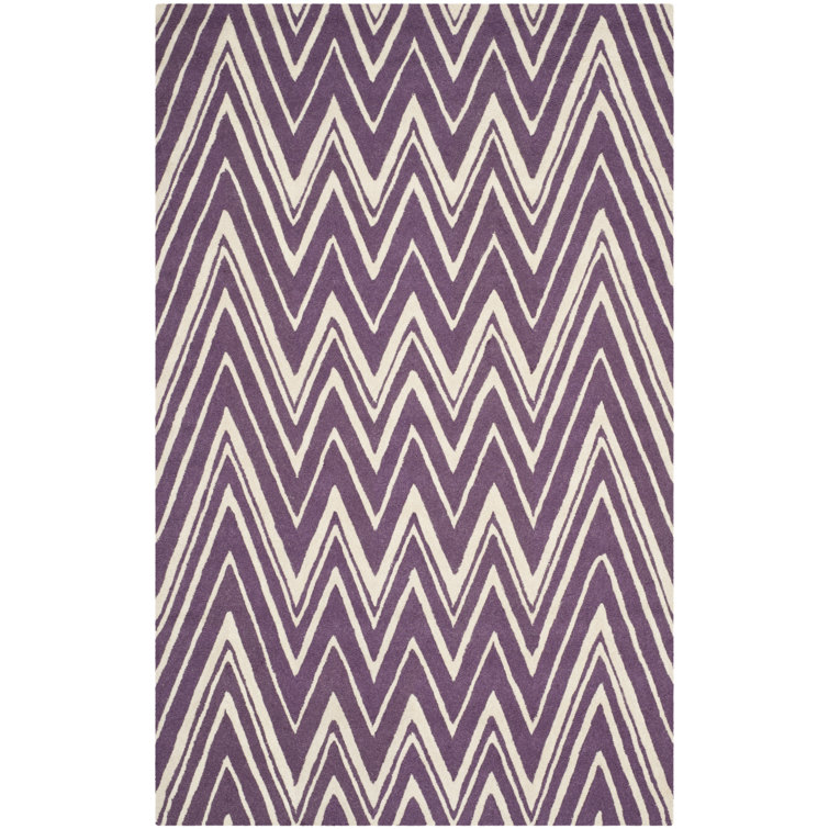 Stephen Chevron Wool Hand Woven Area Rug