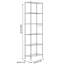Marston 21.26 " W Adjustable Shelving Unit Storage Rack-1738629514