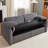 79.13-Inch Futon Sleeper Couch, Modern Pull Out Bed, Grey Corduroy, Metal Construction, For Living Room Style, 450 Pounds Max Load Sleeper, Comfy Base, Functional Use, Pound Capacity