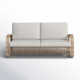 Sintra 66.1'' Outdoor Loveseat with Cushions