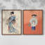 Vintage Japon XCIX - estampe numérique encadrée - ensemble de 2-2036151258-2036151259