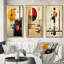 «Blissful Voyage Minimal Mid-Century Retro Art», ensemble de 3 impressions-1979271601-1979271602