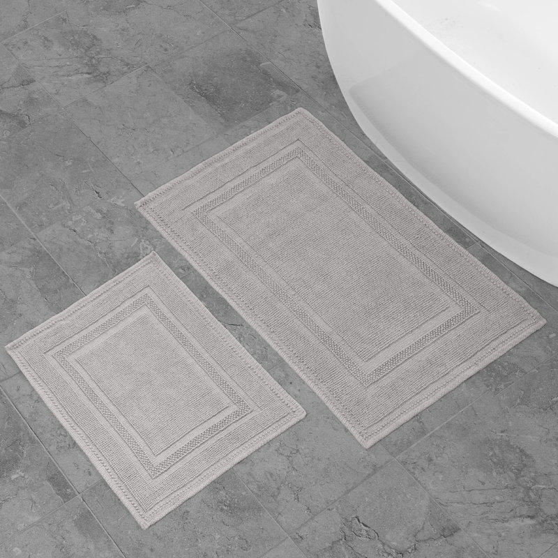 Bryson 100% Cotton Bath Rug, Washed Beige