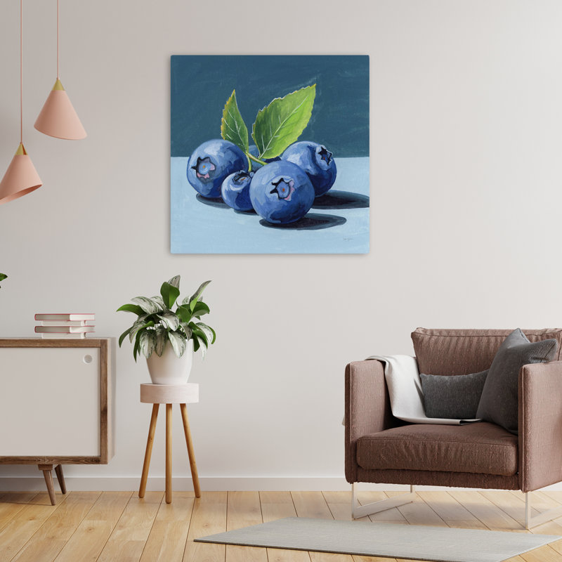 Beautiful Blueberries, art contemporain, H 24 po x l 24 po