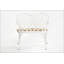 Banc de jardin avec motif floral rose, mobilier d'extérieur en fonte d'aluminium pour patio, parc, pelouse et cour, coussin inclus-840451796