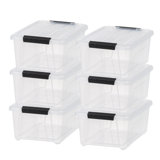 Iris 20.5 Qt./5.13 Gal. Storage Bin with Lid and Secure Latching Buckles  