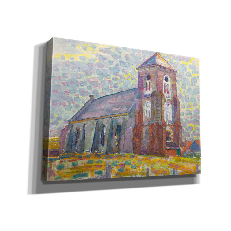 Red Barrel Studio® Church In Zoutelande1909 On Canvas by Piet Mondrian ...