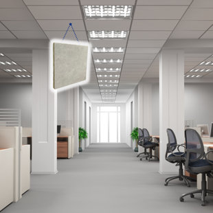Soundsulate Sound Absorbing Acoustic 24'' L x 48'' x 2" White/Light Gray Drop-In Ceiling Tiles