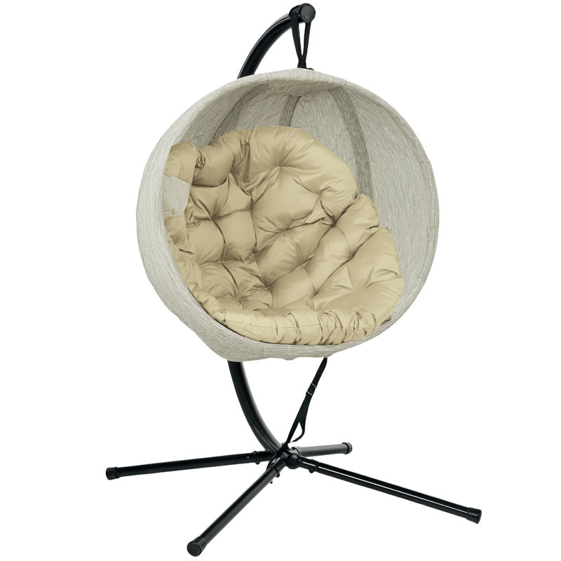 Egg Chair with Stand, Khaki