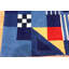 Tapis bleu rétro George Earl Ortman