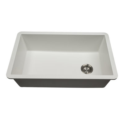 31 in. x 19 in. Quartz Undermount Single Bowl Kitchen Sink