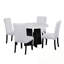 Bermuda 5 pièces avec table ronde et 4 chaises rembourrées-745860136