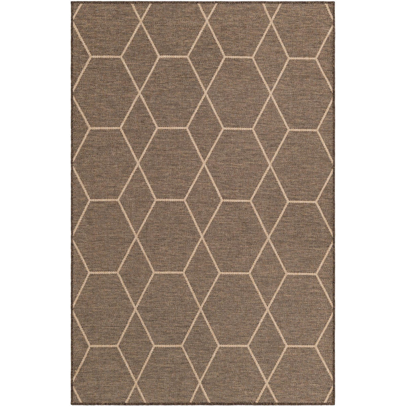 Sheglita Abstract Indoor Rug, Rectangle 5'3" x 8'