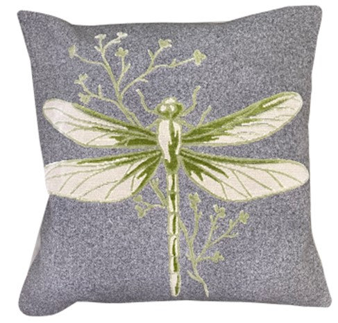 Yvelines Abstract Green Sqaure Throw Cushion