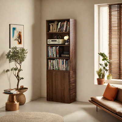 European Style Creative Solid Wood Bookcase