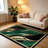 Green Marble with Gold Accents carpet-easy to clean, machine-washable, soft and comfortable; suitable for door mats, kitchens, living rooms, bedrooms, corridors, and laundry areas. Easy to clean, durable carpet for home decoration.-128973459