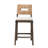 Willowick 27" Mahogany wood and Seagrass Counter Stool