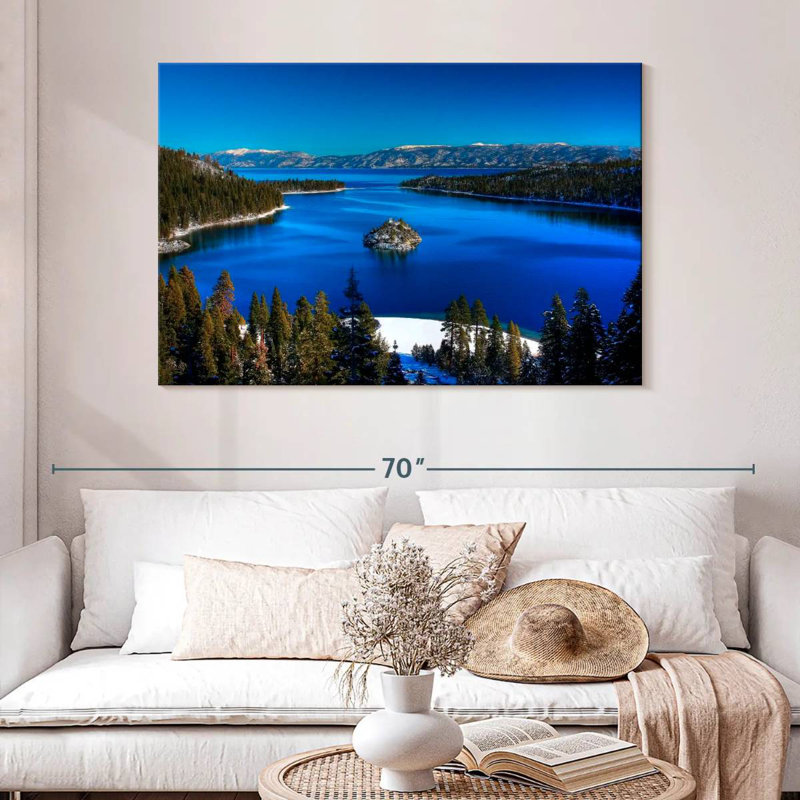Emerald Bay d'Alvord Lake Tahoe, H 32 po x l 48 po