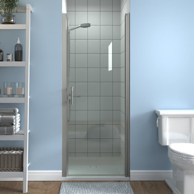Porte de douche en verre pivotante sans cadre de 30 à 32 po x H 72 po avec verre certifié SGCC 