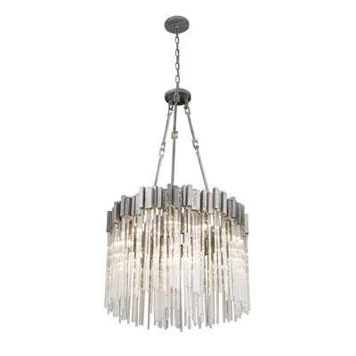 Matrix Chandelier - 25"D x 25"W x 27.5"H - Rainy Night