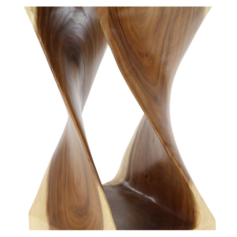 Cinderford Solid Wood End Table, Brown, 25" H x 12" W x 12" D