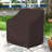 Pack of 2 High Density Waterproof Outdoor Patio Chair Cover, All Weather Protection Patio Deep Seat Chair Cover Protector (Set of 2)-366019689-366019691