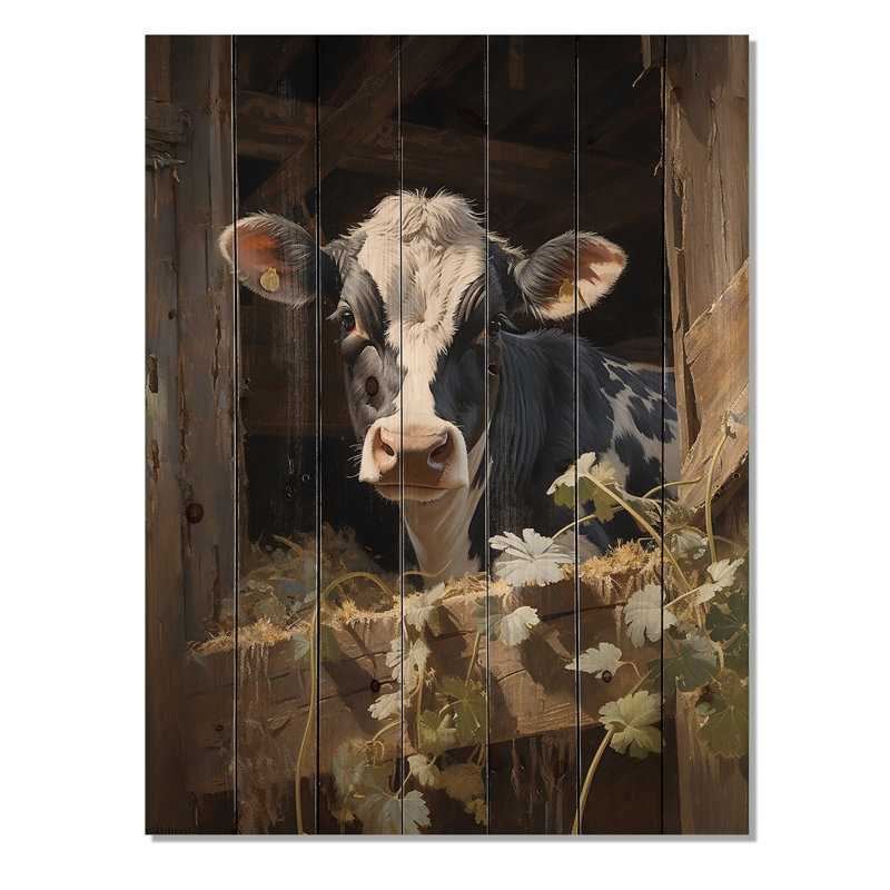 Collette - Animaux, reproduction sur bois de pin naturel, H 32 po x l 24 po