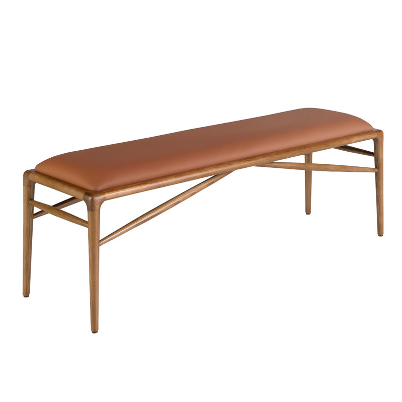 Faux Leather Upholstered Bench