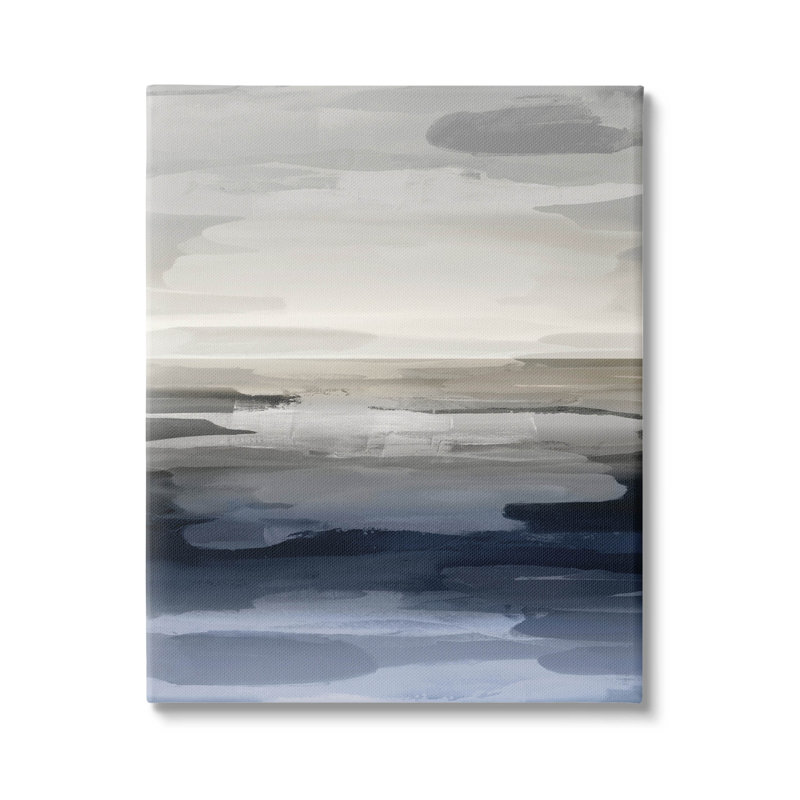 «Abstract Landscape Water Scenery», art mural sur toile par Jackie Hanson, H 30 po x l 24 po x P 1,5 po