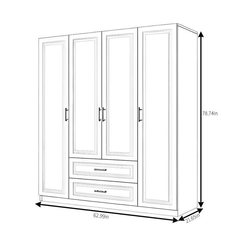 Dandridge, 79" H x 63" W x 22" D