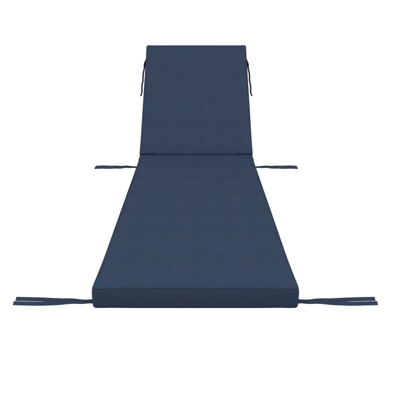 Sunbrella® Outdoor Chaise Cushion, Sunbrella® Spectrum Indigo, 21" W x 78" D