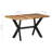 Acacia Solid Wood Top Metal Base Dining Table-1535261530