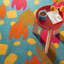 Happy Flower Autumn Hand Tufted Wool Rug-68047532